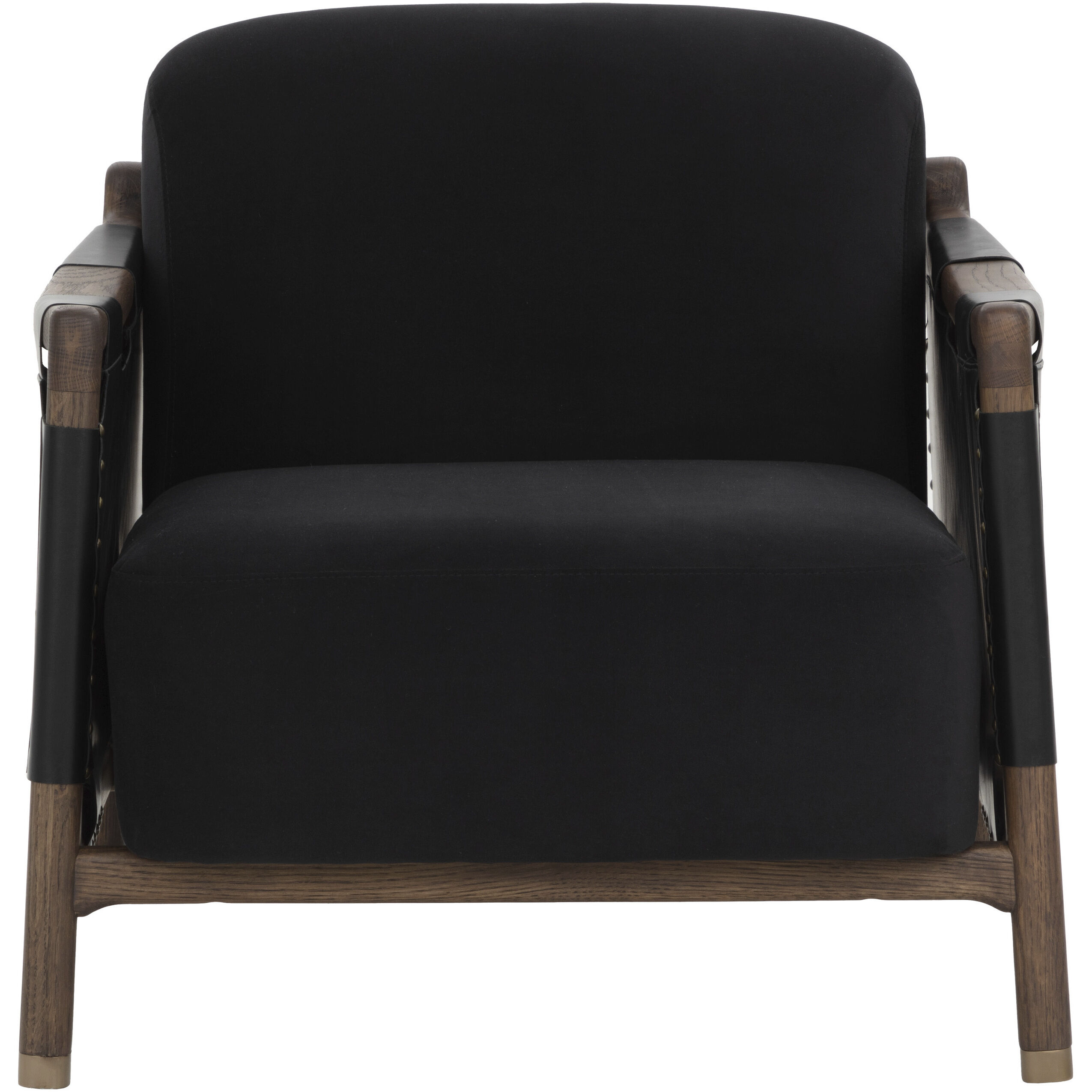 Calloway Antique Brown / Abbington Black / Onyx Leather Lounge Chair